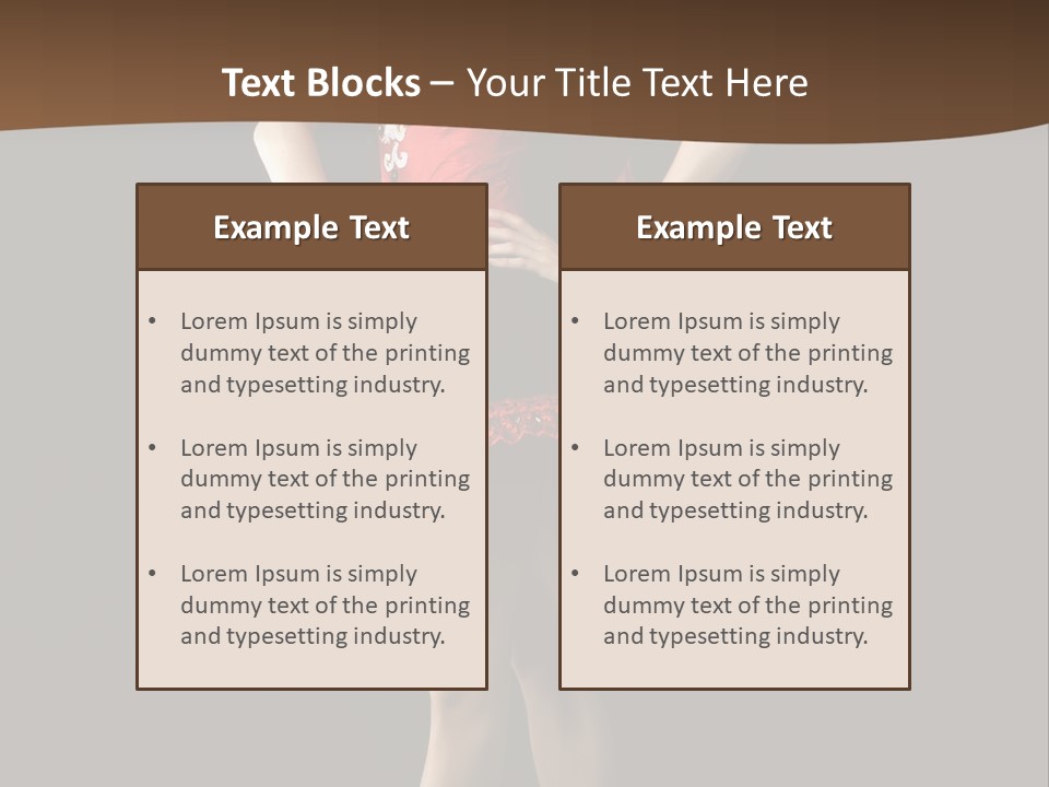 Classical Posing Color PowerPoint Template