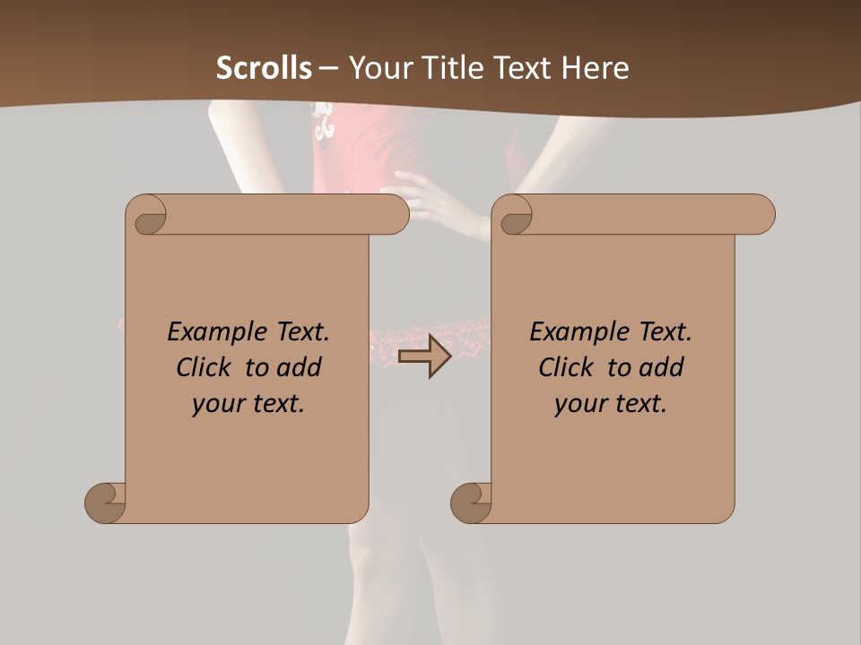 Classical Posing Color PowerPoint Template