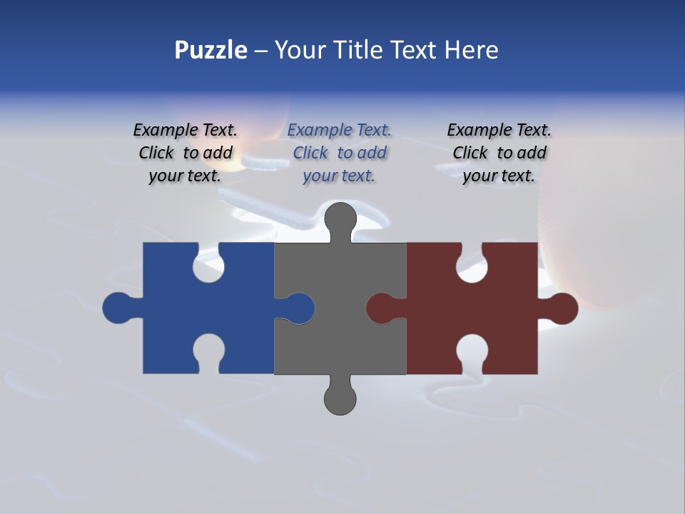 Solution Game Closeup PowerPoint Template