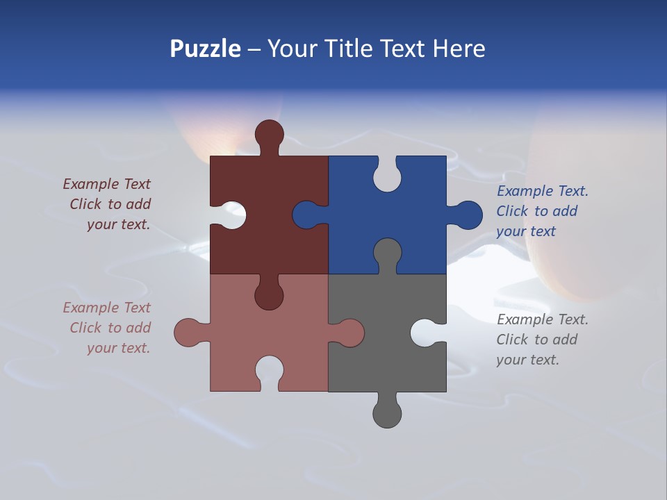 Solution Game Closeup PowerPoint Template
