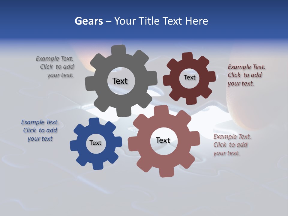 Solution Game Closeup PowerPoint Template