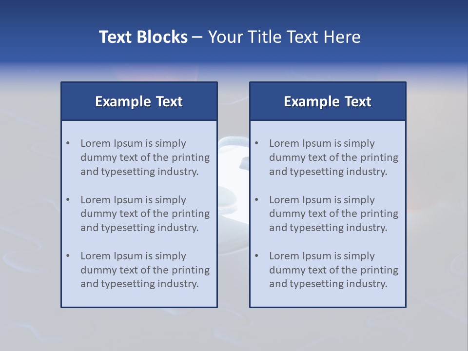 Solution Game Closeup PowerPoint Template