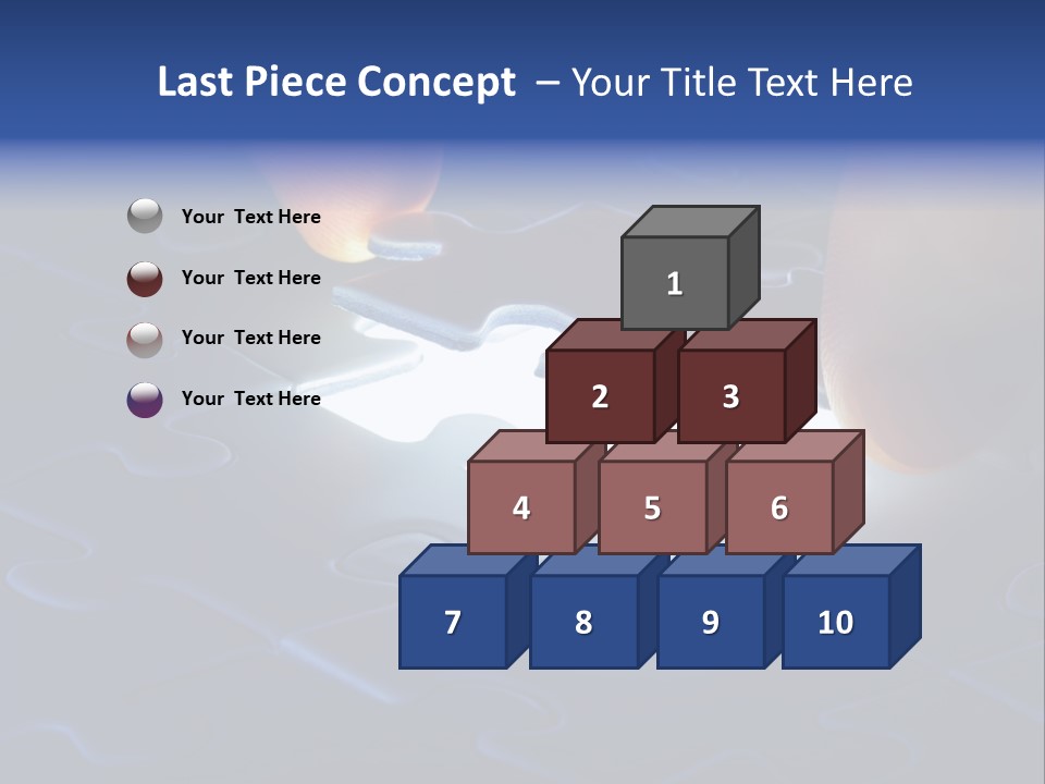 Solution Game Closeup PowerPoint Template