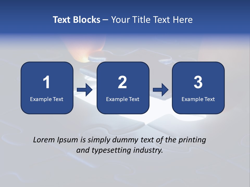 Solution Game Closeup PowerPoint Template