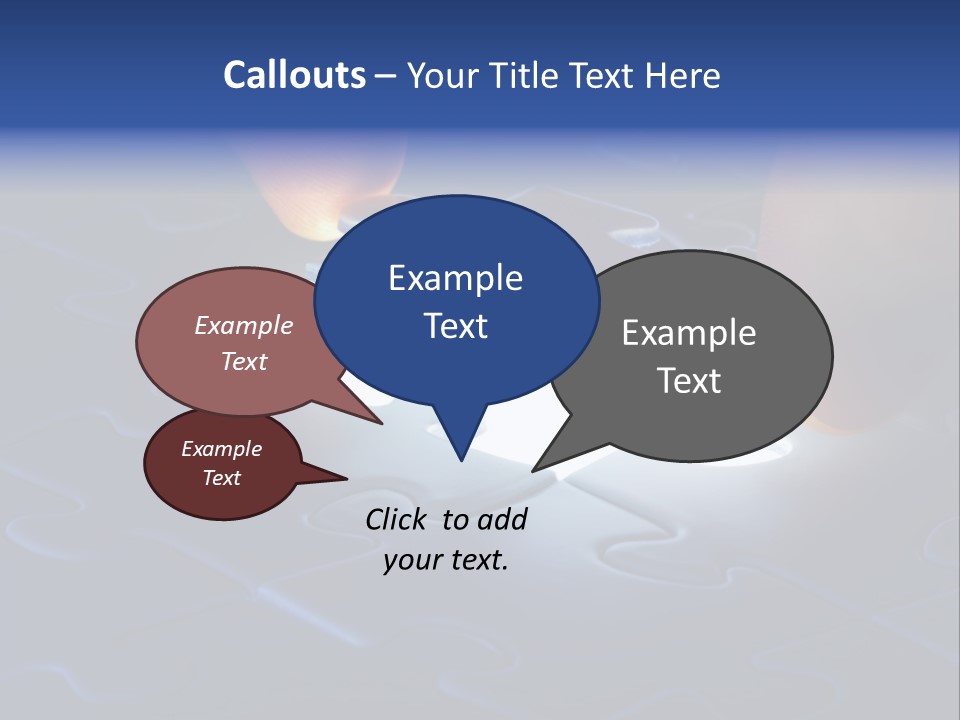 Solution Game Closeup PowerPoint Template