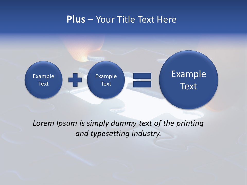 Solution Game Closeup PowerPoint Template