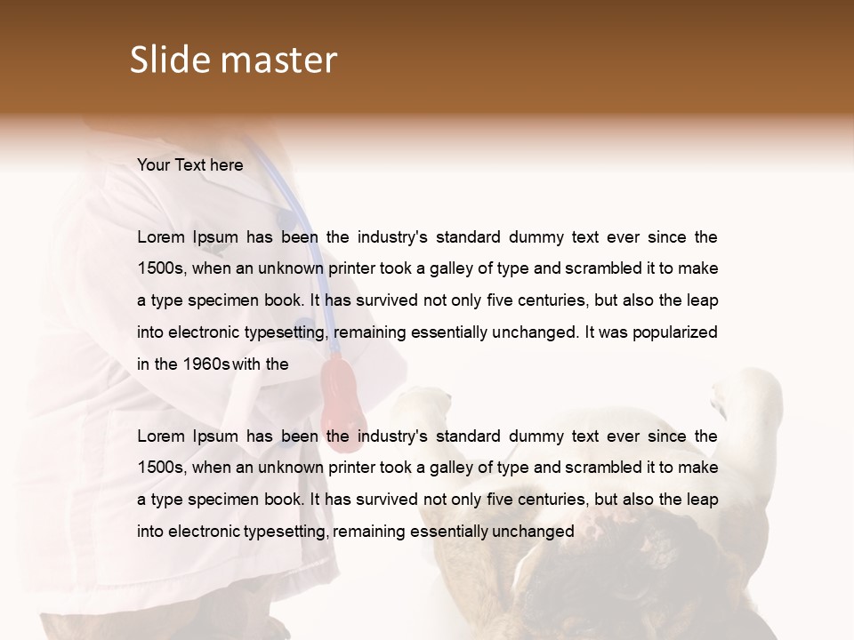 Examination Costume Jacket PowerPoint Template