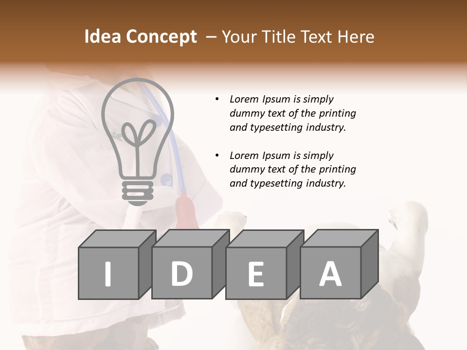 Examination Costume Jacket PowerPoint Template