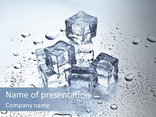 Ice Cocktail Rocks PowerPoint Template