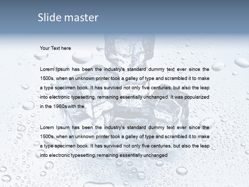 Ice Cocktail Rocks PowerPoint Template