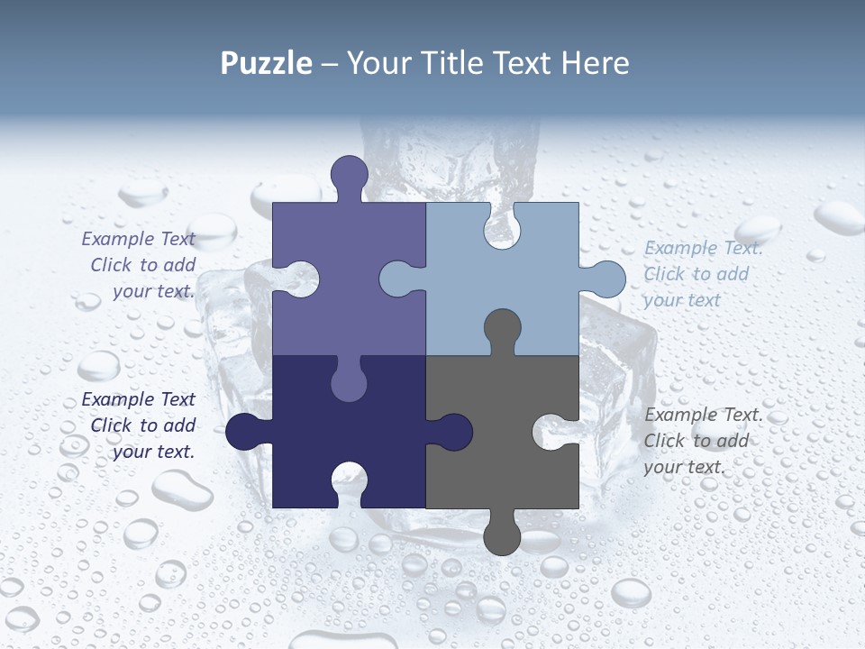 Ice Cocktail Rocks PowerPoint Template