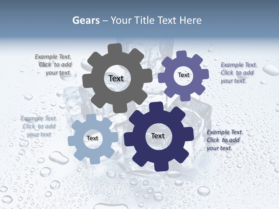 Ice Cocktail Rocks PowerPoint Template