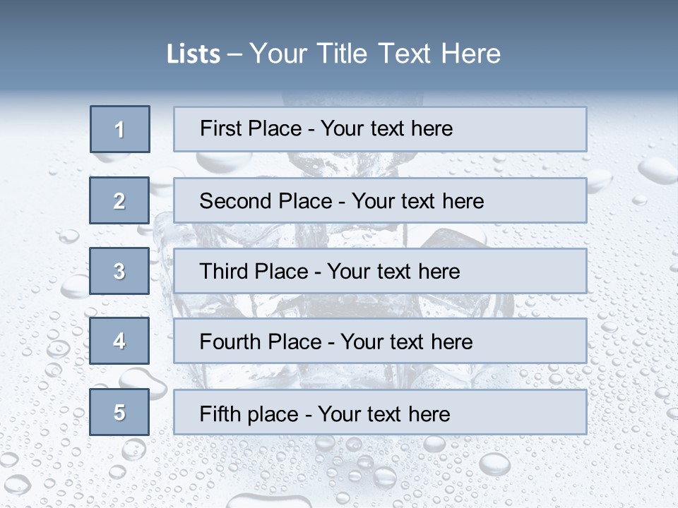 Ice Cocktail Rocks PowerPoint Template