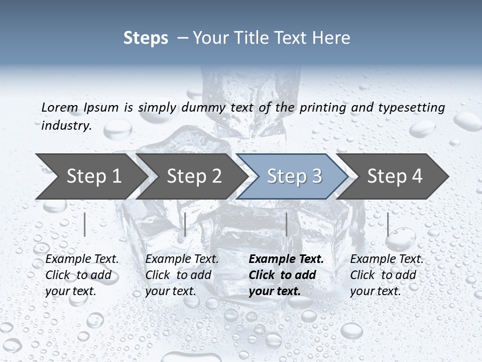 Ice Cocktail Rocks PowerPoint Template