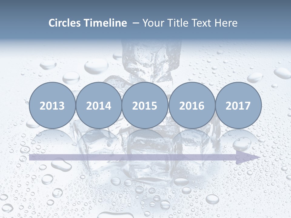 Ice Cocktail Rocks PowerPoint Template