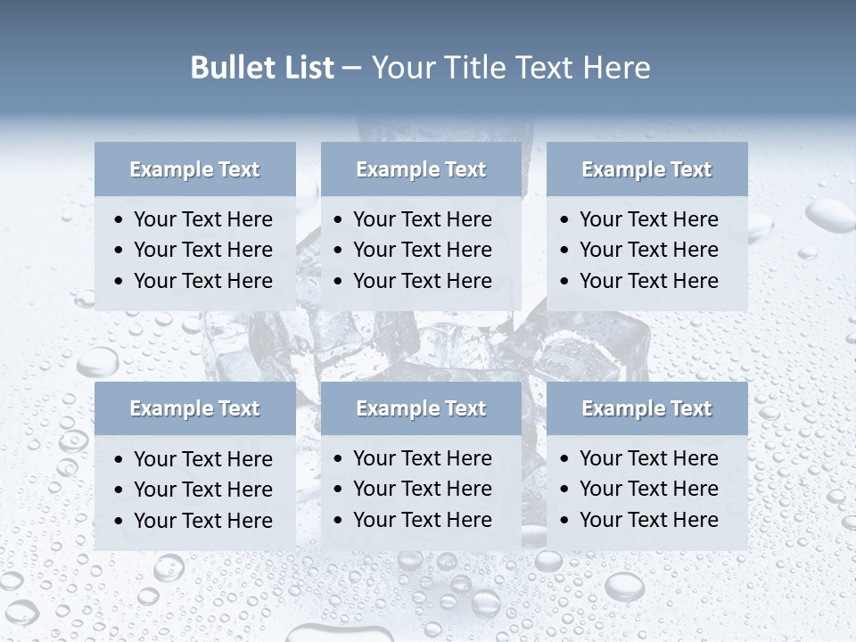 Ice Cocktail Rocks PowerPoint Template