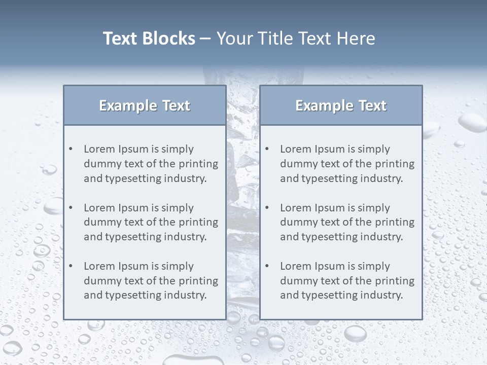Ice Cocktail Rocks PowerPoint Template