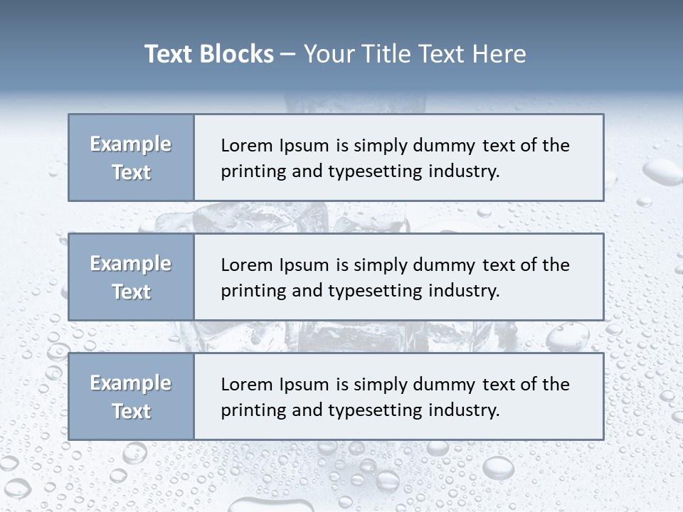 Ice Cocktail Rocks PowerPoint Template