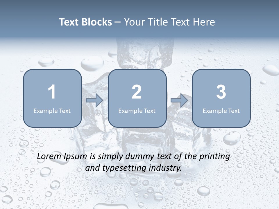 Ice Cocktail Rocks PowerPoint Template