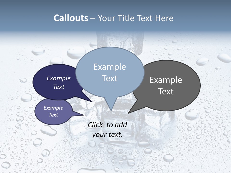 Ice Cocktail Rocks PowerPoint Template