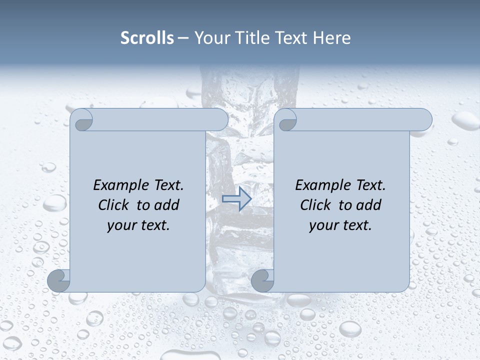 Ice Cocktail Rocks PowerPoint Template