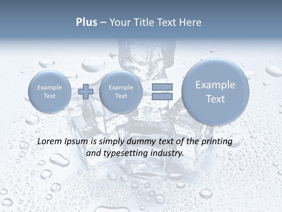 Ice Cocktail Rocks PowerPoint Template