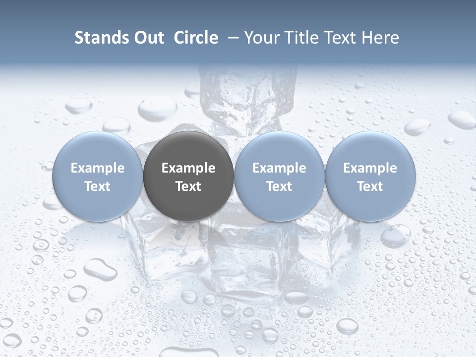 Ice Cocktail Rocks PowerPoint Template