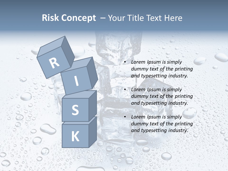 Ice Cocktail Rocks PowerPoint Template