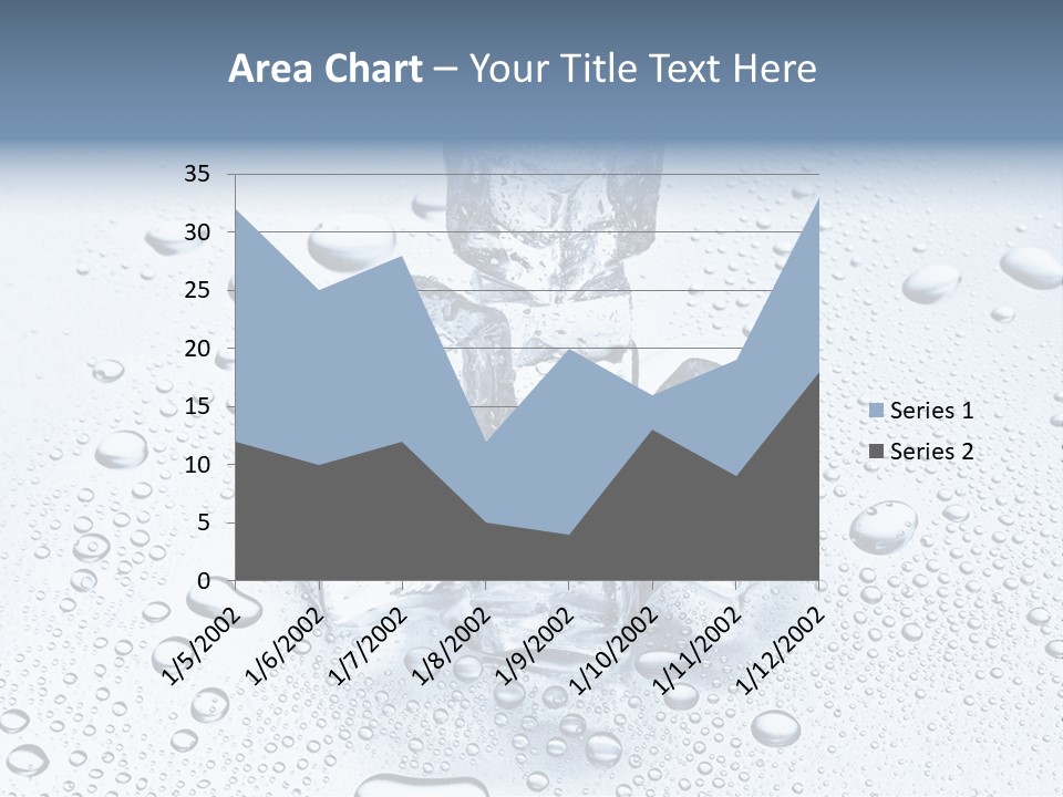 Ice Cocktail Rocks PowerPoint Template