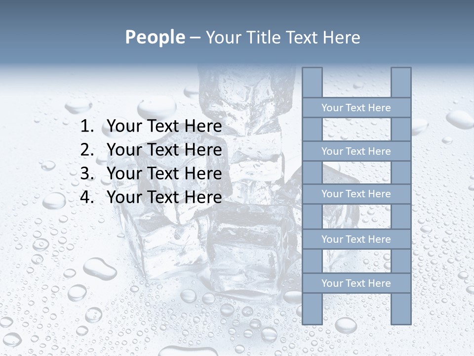 Ice Cocktail Rocks PowerPoint Template