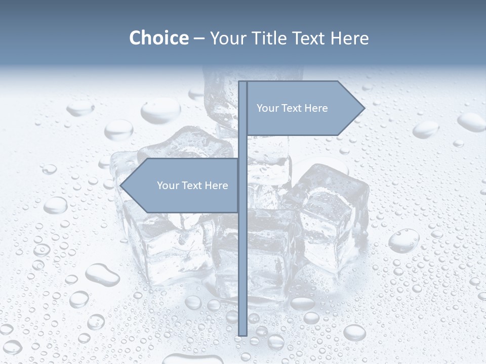 Ice Cocktail Rocks PowerPoint Template