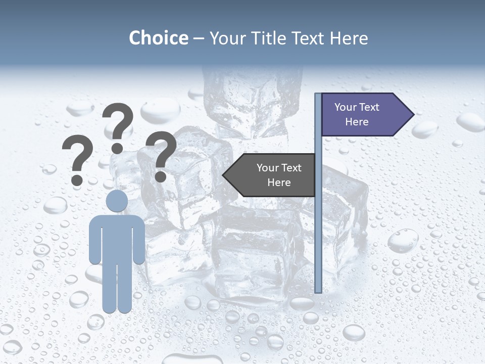 Ice Cocktail Rocks PowerPoint Template