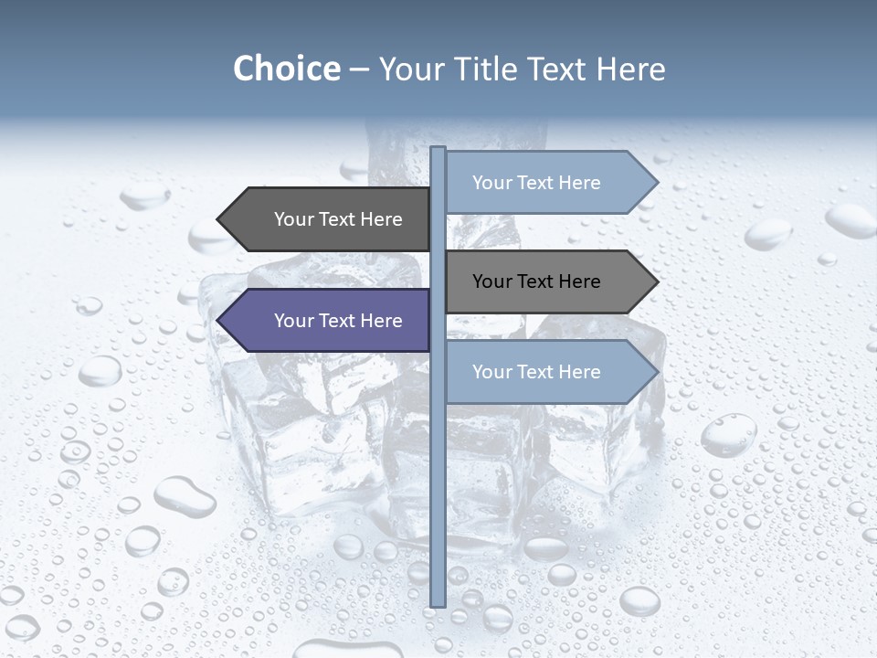 Ice Cocktail Rocks PowerPoint Template