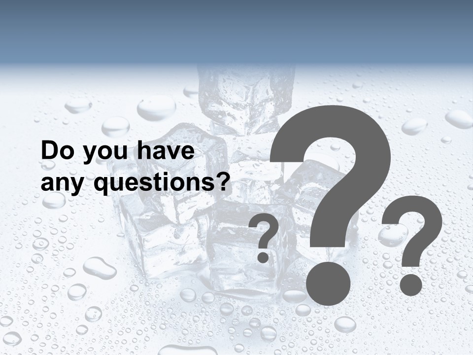 Ice Cocktail Rocks PowerPoint Template