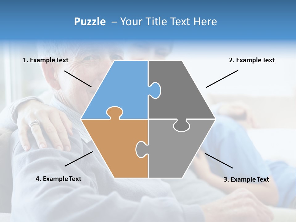 Table Happy Teamwork PowerPoint Template