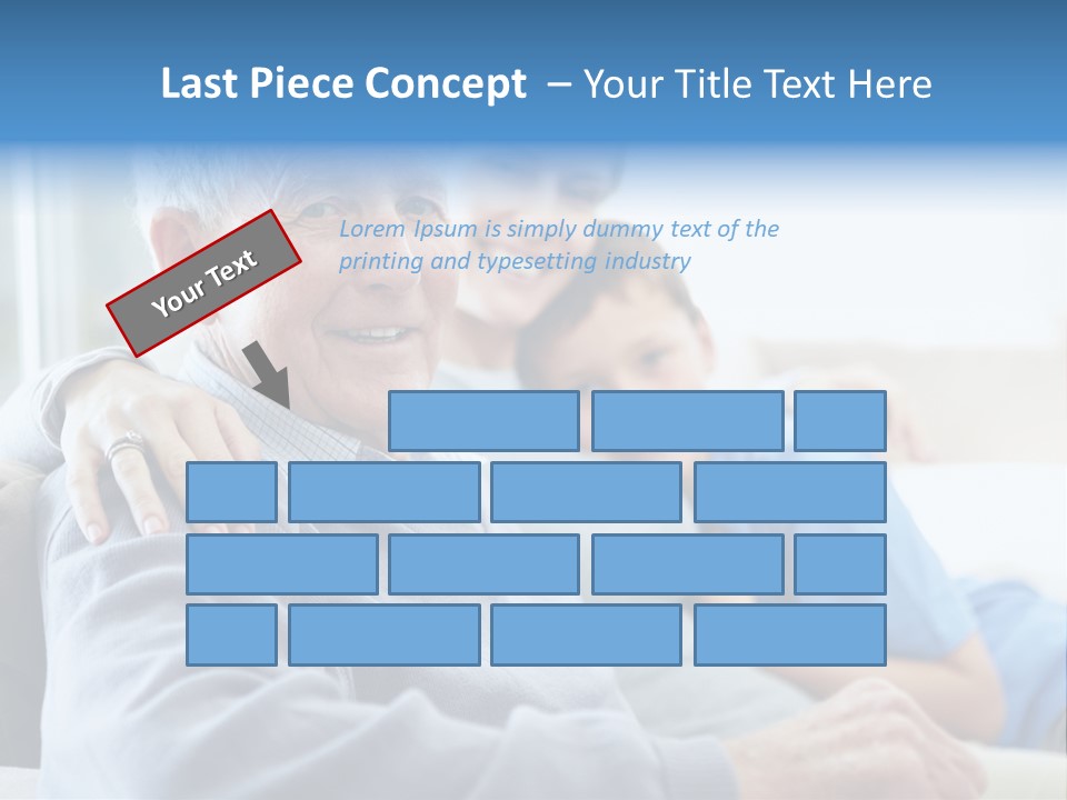 Table Happy Teamwork PowerPoint Template