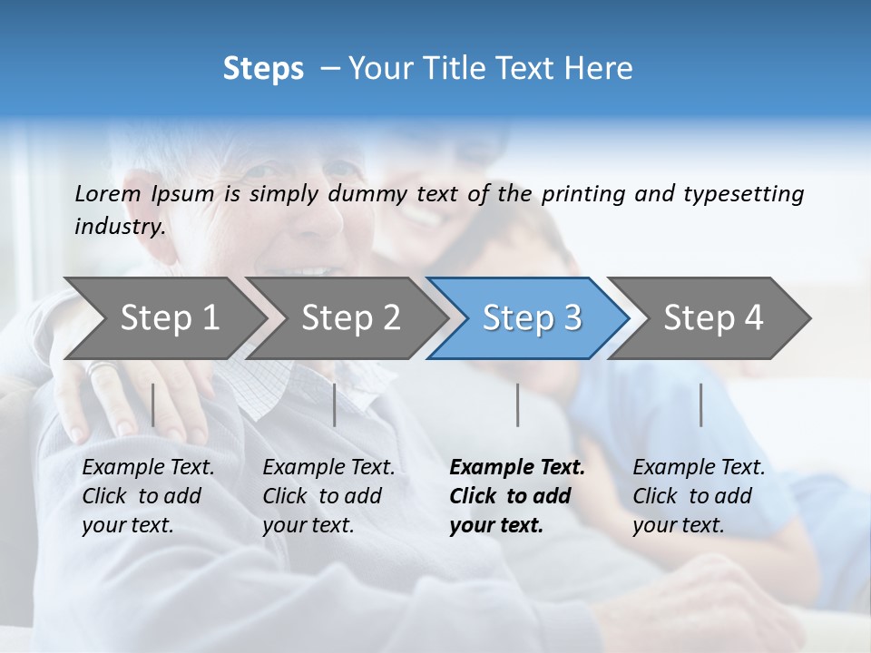 Table Happy Teamwork PowerPoint Template