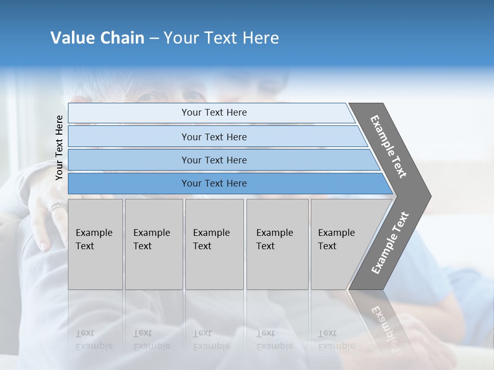 Table Happy Teamwork PowerPoint Template