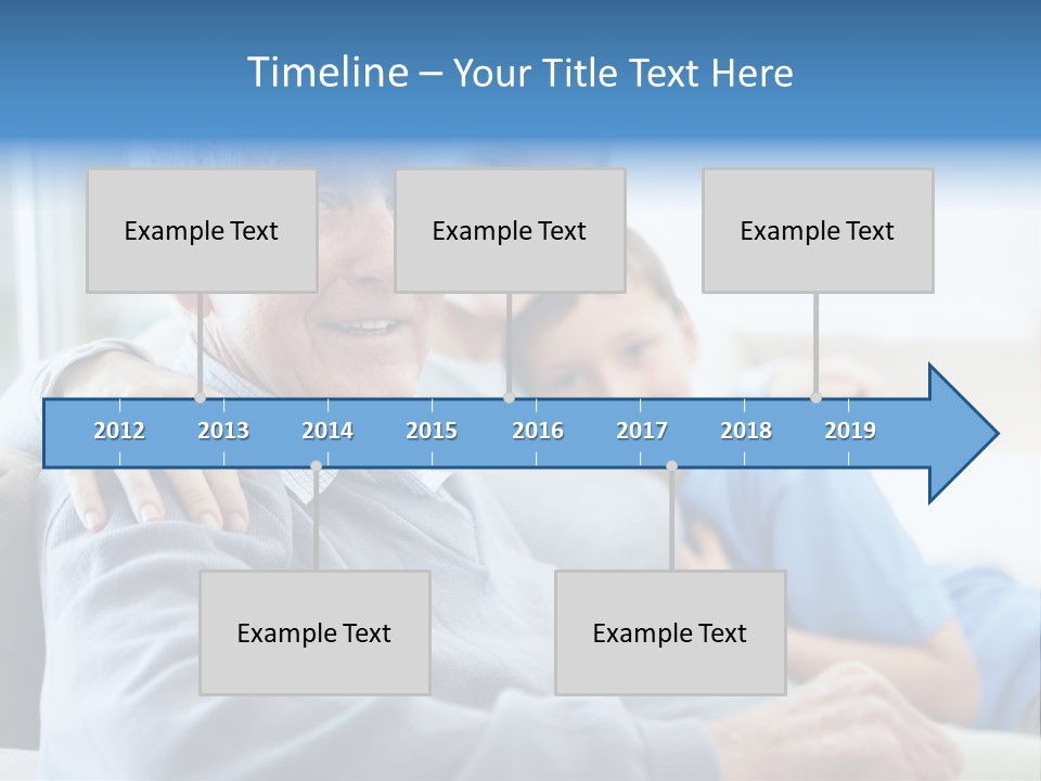 Table Happy Teamwork PowerPoint Template