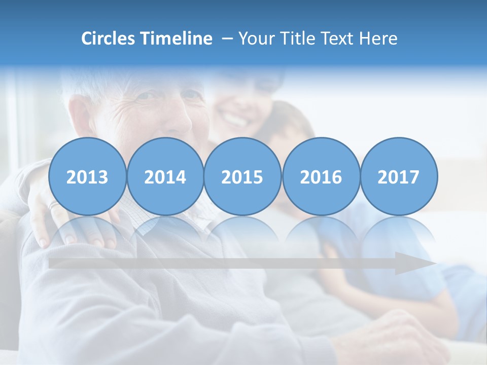 Table Happy Teamwork PowerPoint Template