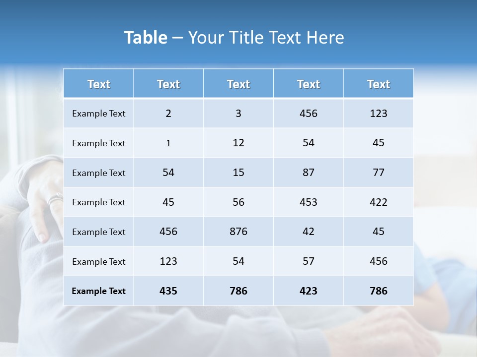 Table Happy Teamwork PowerPoint Template