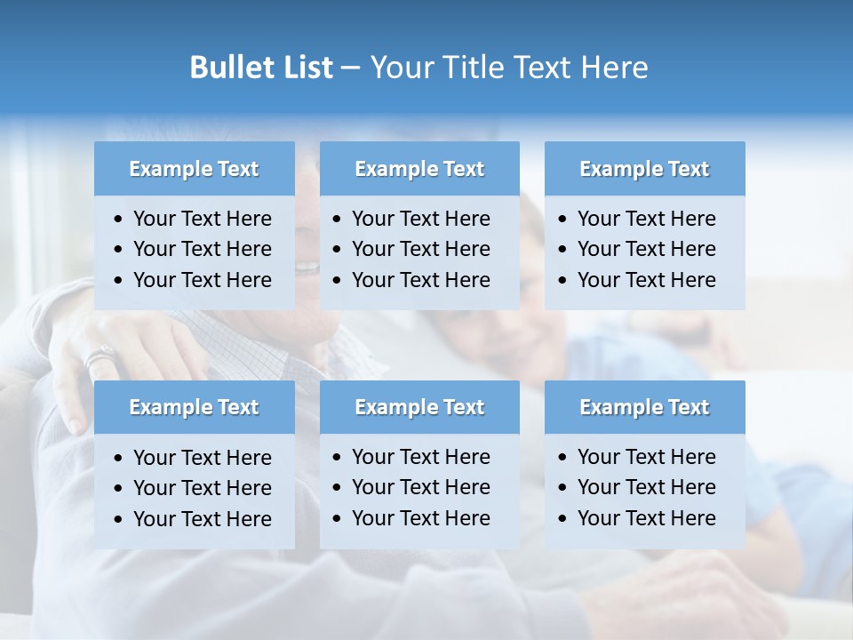 Table Happy Teamwork PowerPoint Template