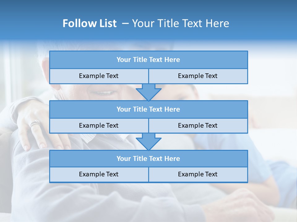 Table Happy Teamwork PowerPoint Template