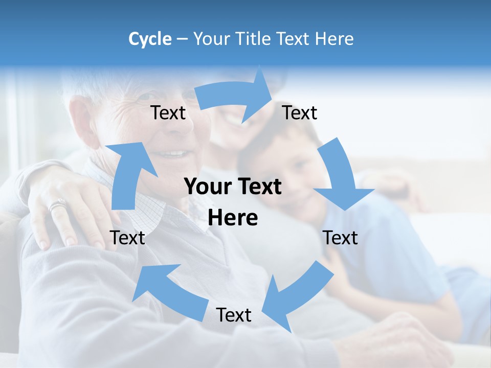 Table Happy Teamwork PowerPoint Template