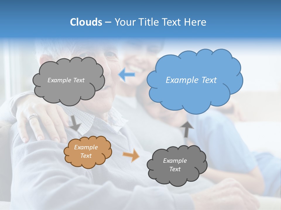 Table Happy Teamwork PowerPoint Template