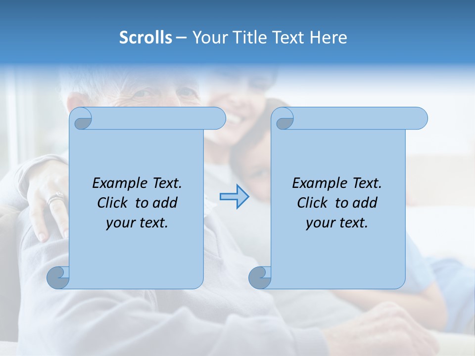 Table Happy Teamwork PowerPoint Template