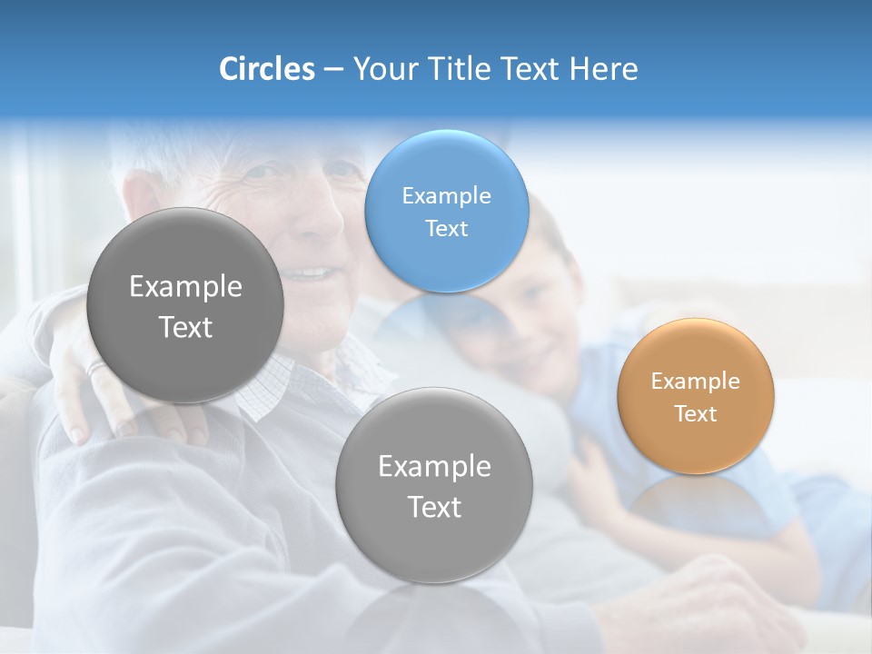 Table Happy Teamwork PowerPoint Template