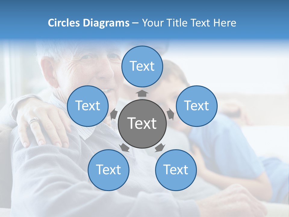 Table Happy Teamwork PowerPoint Template