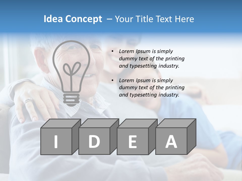 Table Happy Teamwork PowerPoint Template