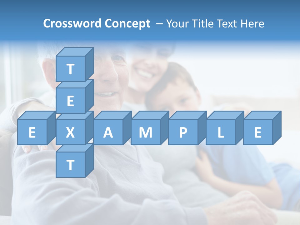 Table Happy Teamwork PowerPoint Template